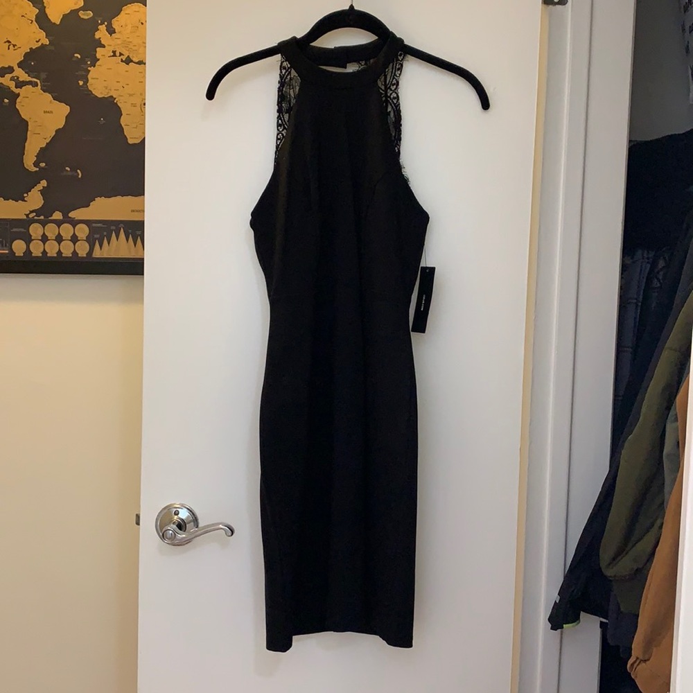 Lace Black Cocktail Dress